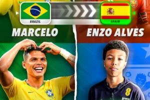 桑巴足球谁来继承?马塞洛儿子西班牙U17队长 弟媳儿子代表英格兰